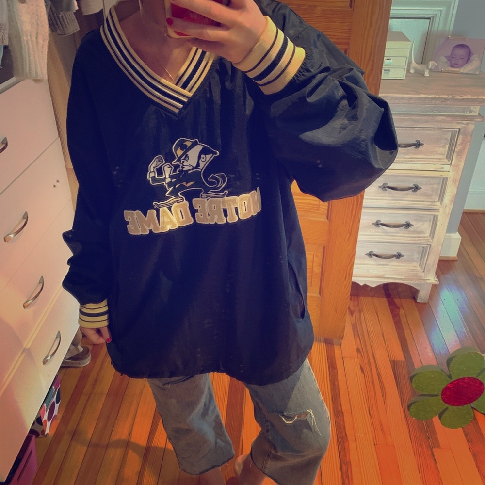 Vintage Notre Dame windbreaker
